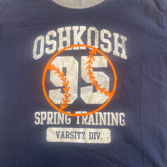 OshKosh Boys Blue Short Sleeve Graphic T-Shirt Size 7 - Picture 2 of 3